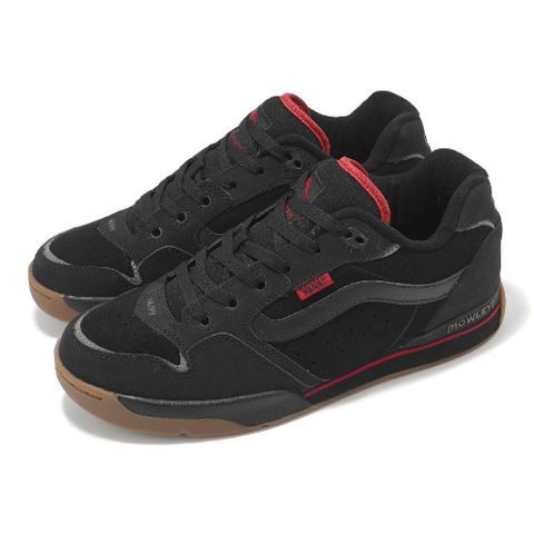 VANS 滑板鞋 Rowley Xlt 男鞋 黑 紅 膠底 厚鞋舌 水洗 復古 麂皮 板鞋 休閒鞋 VN000D1GA2T