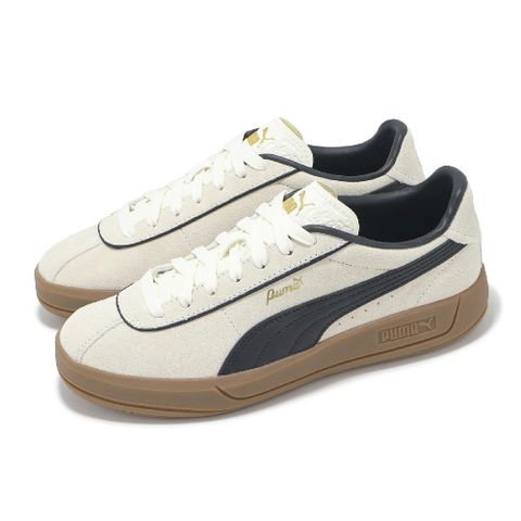 PUMA 彪馬 休閒鞋 Club Klassika SD 女鞋 米白 黑 膠底 麂皮 復古 40071801