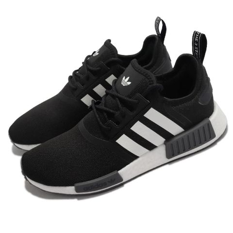 adidas 愛迪達 休閒鞋 NMD_R1 Primeblue 男女鞋 襪套 Boost 避震 情侶 黑 白 GZ9258