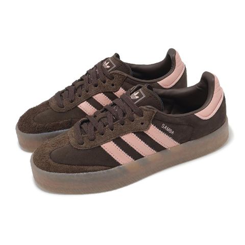 adidas 愛迪達 休閒鞋 Sambae W 女鞋 棕 可可 微厚底 草莓巧克力 德訓鞋 JI2744