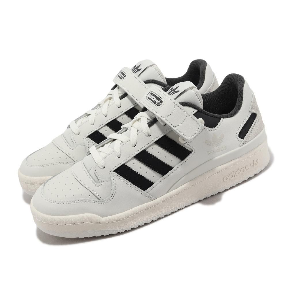 adidas 愛迪達 休閒鞋 Forum Low 男鞋 女鞋 白 黑 皮革 魔鬼氈 復古 IE7217