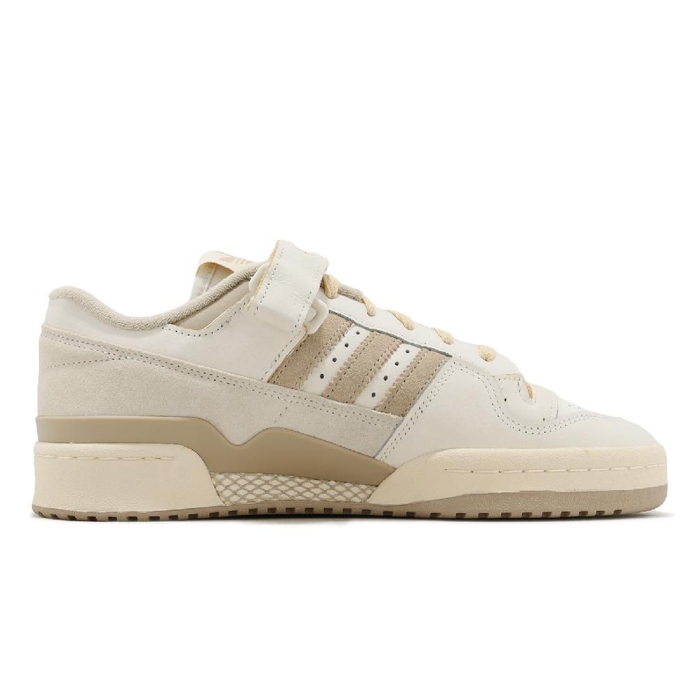 adidas 愛迪達 休閒鞋 Forum 84 Low 男鞋 女鞋 米白 奶茶 復古 皮革 魔鬼氈 三葉草 IE9936