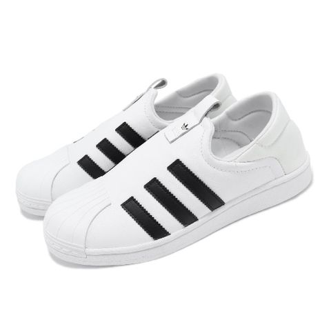 懶人鞋 Superstar Slip ON W 女鞋 白 黑 皮革 貝殼頭 無鞋帶 休閒 IE0399