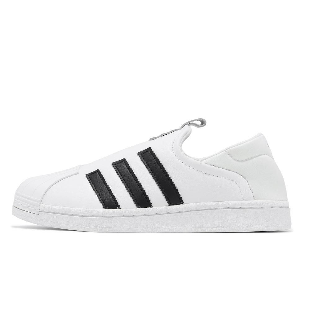 adidas 愛迪達 懶人鞋 Superstar Slip ON W 女鞋 白 黑 皮革 貝殼頭 無鞋帶 休閒 IE0399