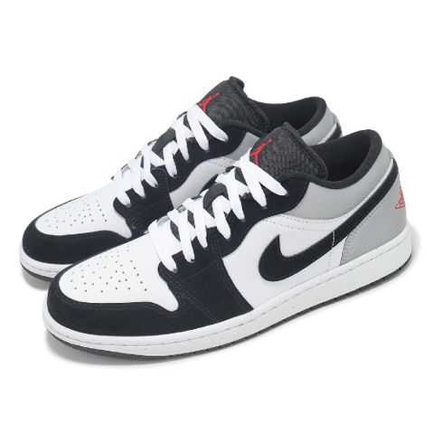 NIKE 耐吉 休閒鞋 Air Jordan 1 Low SE 男鞋 黑 銀 紅 AJ1 一代 HF3148-106