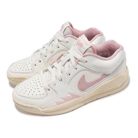 NIKE 耐吉 休閒鞋 Wmns Jordan Stadium 90 女鞋 白 粉 皮革 緩衝 AJ 運動鞋 FB2269-160