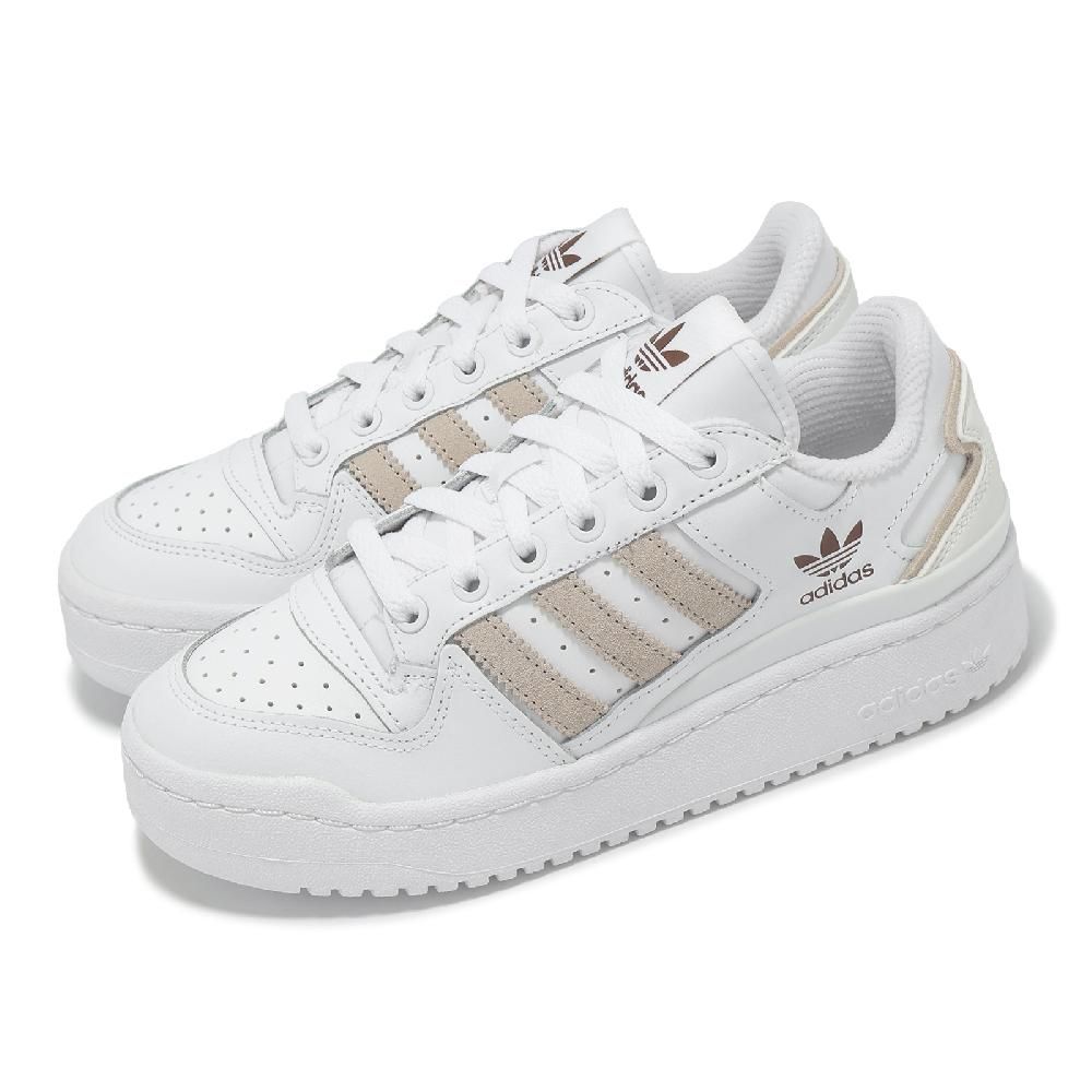 adidas 愛迪達 休閒鞋 Forum Bold W 女鞋 白 奶茶色 厚底 增高 小白鞋 ID1284