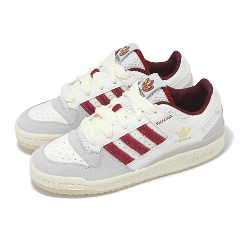 adidas 愛迪達 休閒鞋 Forum Low CL 男鞋 女鞋 米白 紅 低筒 皮革 復古 JP9969