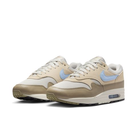 NIKE 耐吉 NIKE AIR MAX 1 ESS 男 休閒鞋 卡其 藍 奶茶-FZ5808009