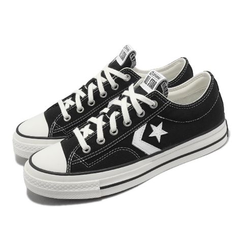 CONVERSE 匡威 帆布鞋 Star Player 76 Low 男鞋 女鞋 黑 白 復古 休閒鞋 低筒 匡威 A01607C