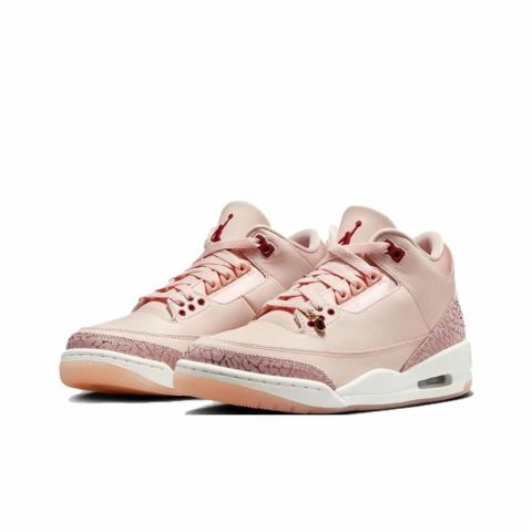 NIKE 耐吉 W Air Jordan 3 Valentines Day 情人節 爆裂紋 粉白 透氣 緩震 運動鞋 休閒鞋 女鞋 HJ0178-600