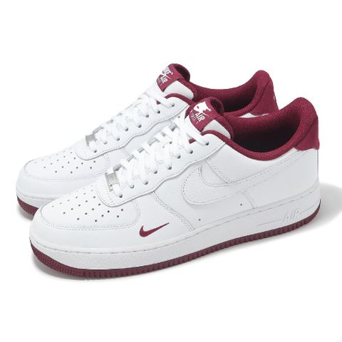 休閒鞋 Air Force 1 07 LV8 男鞋 白 紅 小勾 AF1 刺繡 HM9483-100