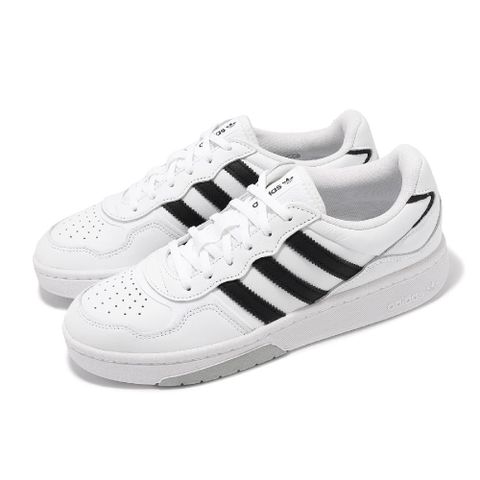 adidas 愛迪達 休閒鞋 Courtic 男鞋 白 黑 低筒 皮革 復古 運動鞋 GX6318