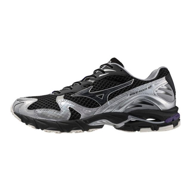 MIZUNO 美津濃 Mizuno Wave Rider 10 D1GA250601 男女 運動休閒鞋 復古 舒適 穿搭 美津濃 黑 銀