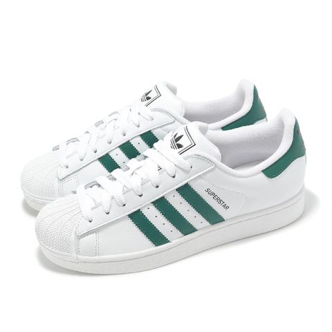 adidas 愛迪達 休閒鞋 Superstar II 男鞋 女鞋 白 綠 小白鞋 復古 三葉草  JQ4730