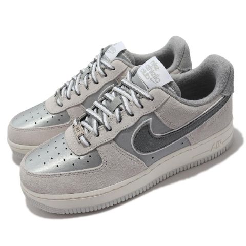 NIKE 耐吉 Nike 耐吉 休閒鞋 Wmns Air Force 1 07 LX 女鞋 灰 皮革 麂皮 AF1 DQ5079-001