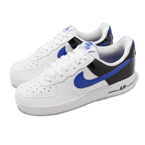 NIKE 耐吉 休閒鞋 Wmns Air Force 1 07 ESS SNKR 女鞋 白 黑 漆皮 運動鞋 AF1 DQ7570-400