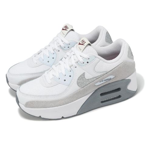 NIKE 耐吉 休閒鞋 Air Max 90 LV8 女鞋 白 灰 厚底 增高 氣墊 HQ3456-191