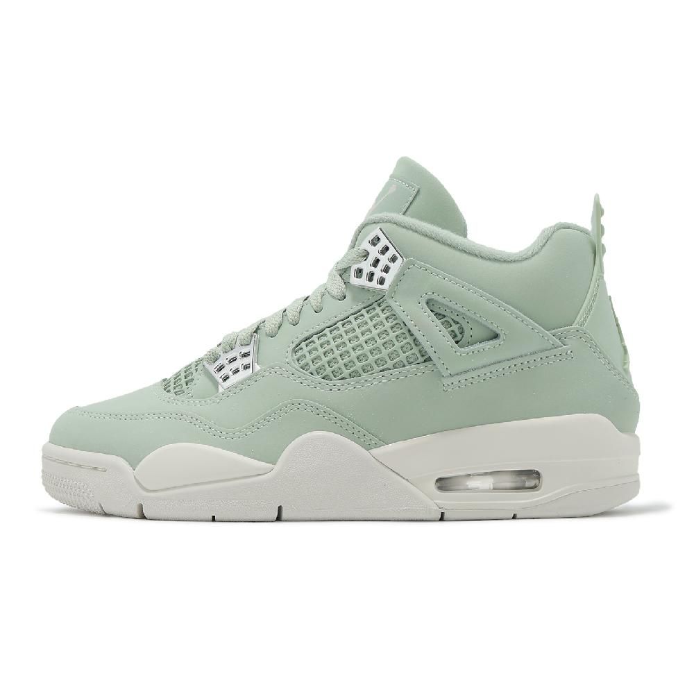 NIKE 耐吉 休閒鞋 Wmns Air Jordan 4 Retro 女鞋 男鞋 綠 銀 AJ4 HV0823-003