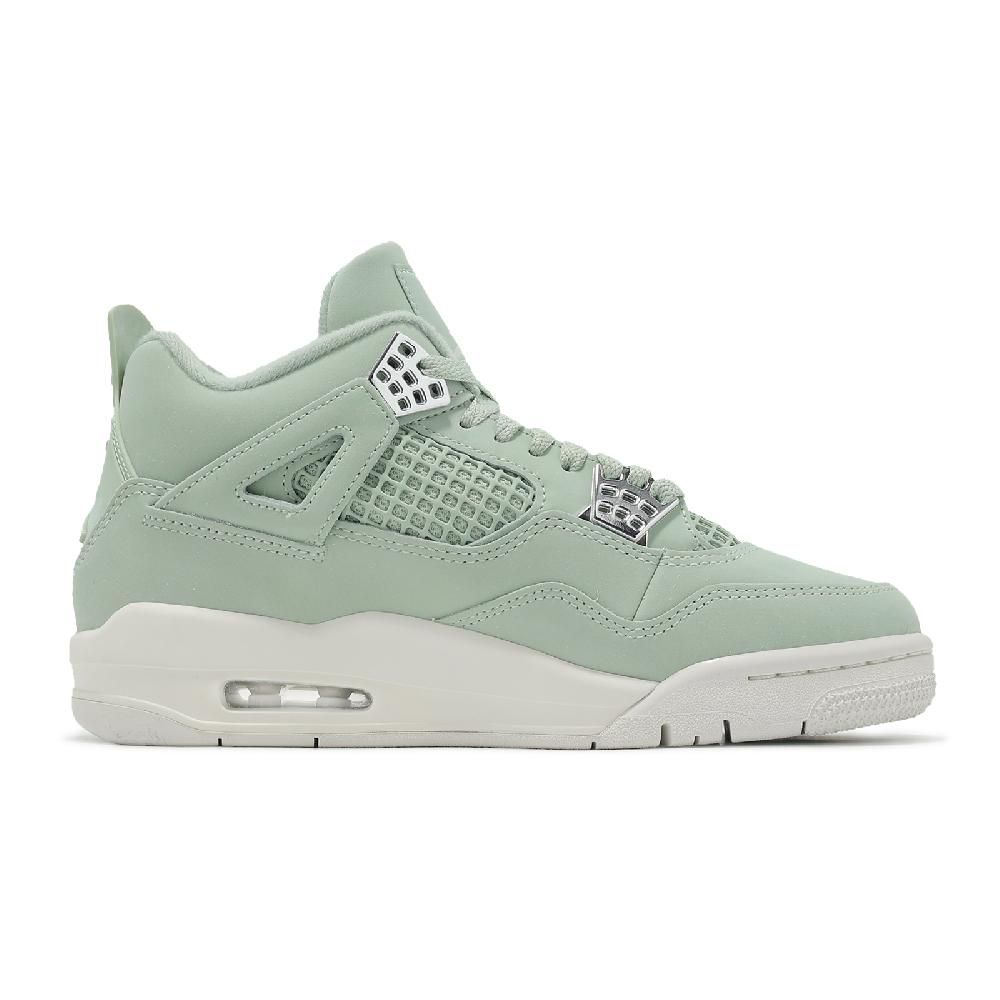 NIKE 耐吉 休閒鞋 Wmns Air Jordan 4 Retro 女鞋 男鞋 綠 銀 AJ4 HV0823-003