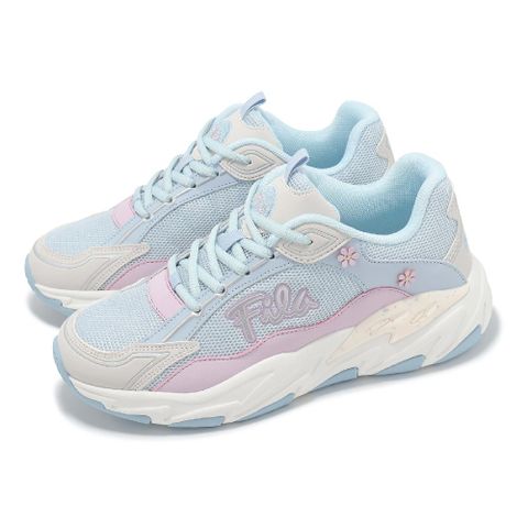 休閒鞋 Cherry Blossom 女鞋 櫻花祭 藍 紫 拼接 緩衝 厚底 老爹鞋 5C306Z351