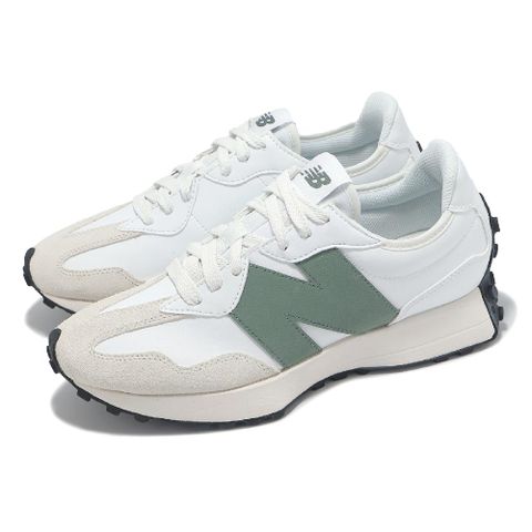 New Balance 紐巴倫 休閒鞋 327 男鞋 女鞋 白 深杜松綠 復古 麂皮 NB U327SKC-D