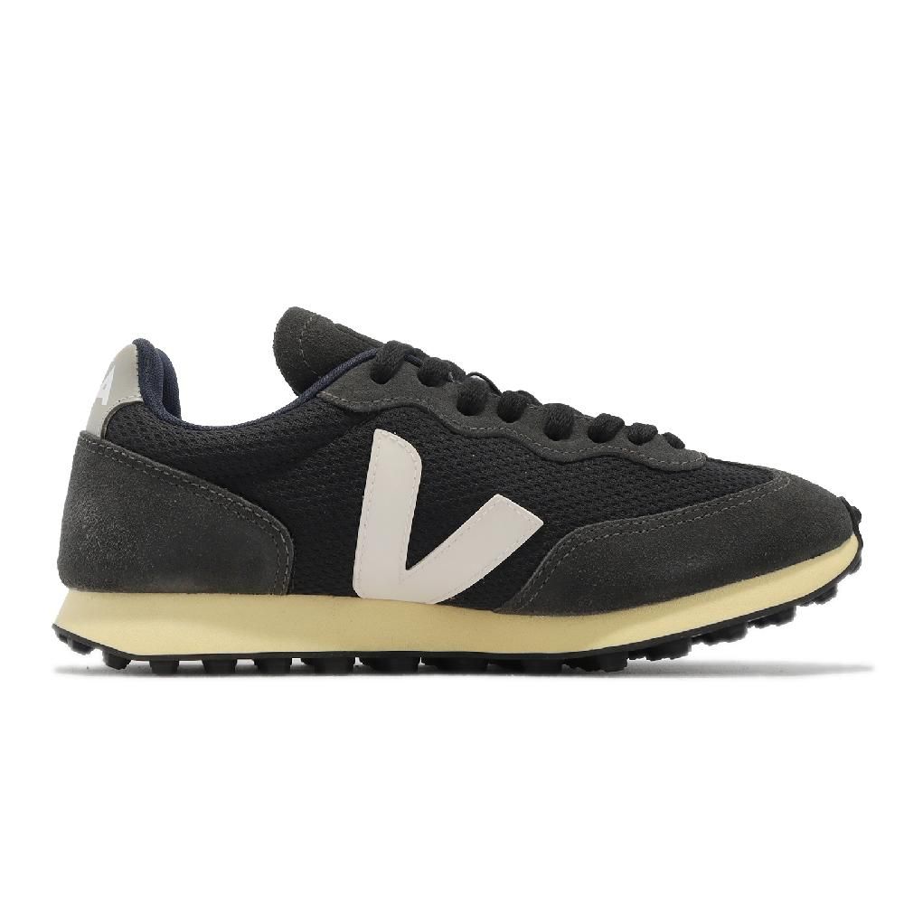 VEJA 休閒鞋 Rio Branco Alveomesh 女鞋 黑 白 奶油底 麂皮 網布 運動鞋 RB0102367A