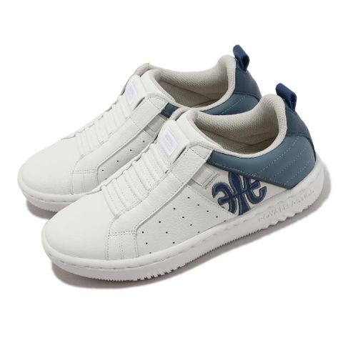休閒鞋 Icon 2.0 女鞋 白 藍 彈力鞋帶 皮革 經典 小白鞋 96532055