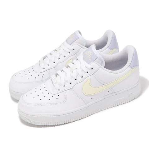NIKE 耐吉 休閒鞋 Wmns Air Force 1 07 女鞋 白 椰奶 紫 AF1 低筒 百搭 小白鞋 FN3501-100