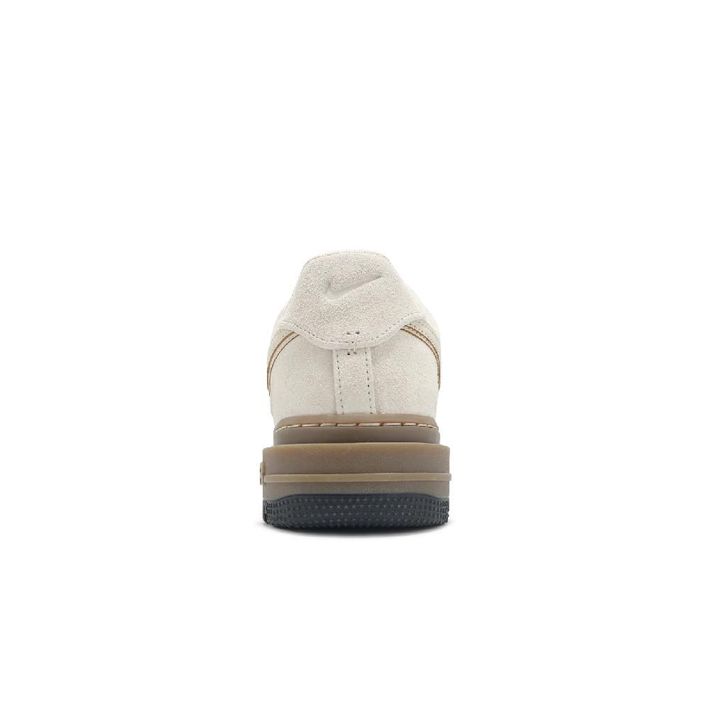 NIKE 耐吉 休閒鞋 Air Force 1 Luxe 男鞋 沙色 膠底 拼接 麂皮 AF1 HV2531-100