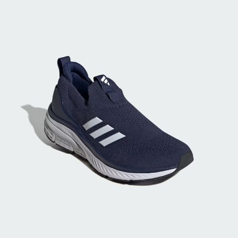 adidas 愛迪達 健走鞋 Cloudfoam Walk Lounger 女鞋 藍 白 針織 套入式 緩衝 休閒 ID4062