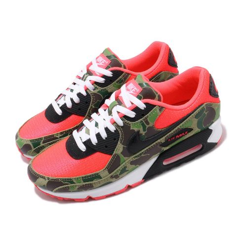 NIKE 耐吉 休閒鞋 Air Max 90 男鞋 反轉迷彩 獵鴨 紅 綠 Reverse Duck Camo CW6024-600