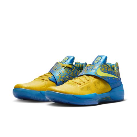 NIKE 耐吉 NIKE ZOOM KD IV 男 休閒鞋 藍黃色-FZ5916400