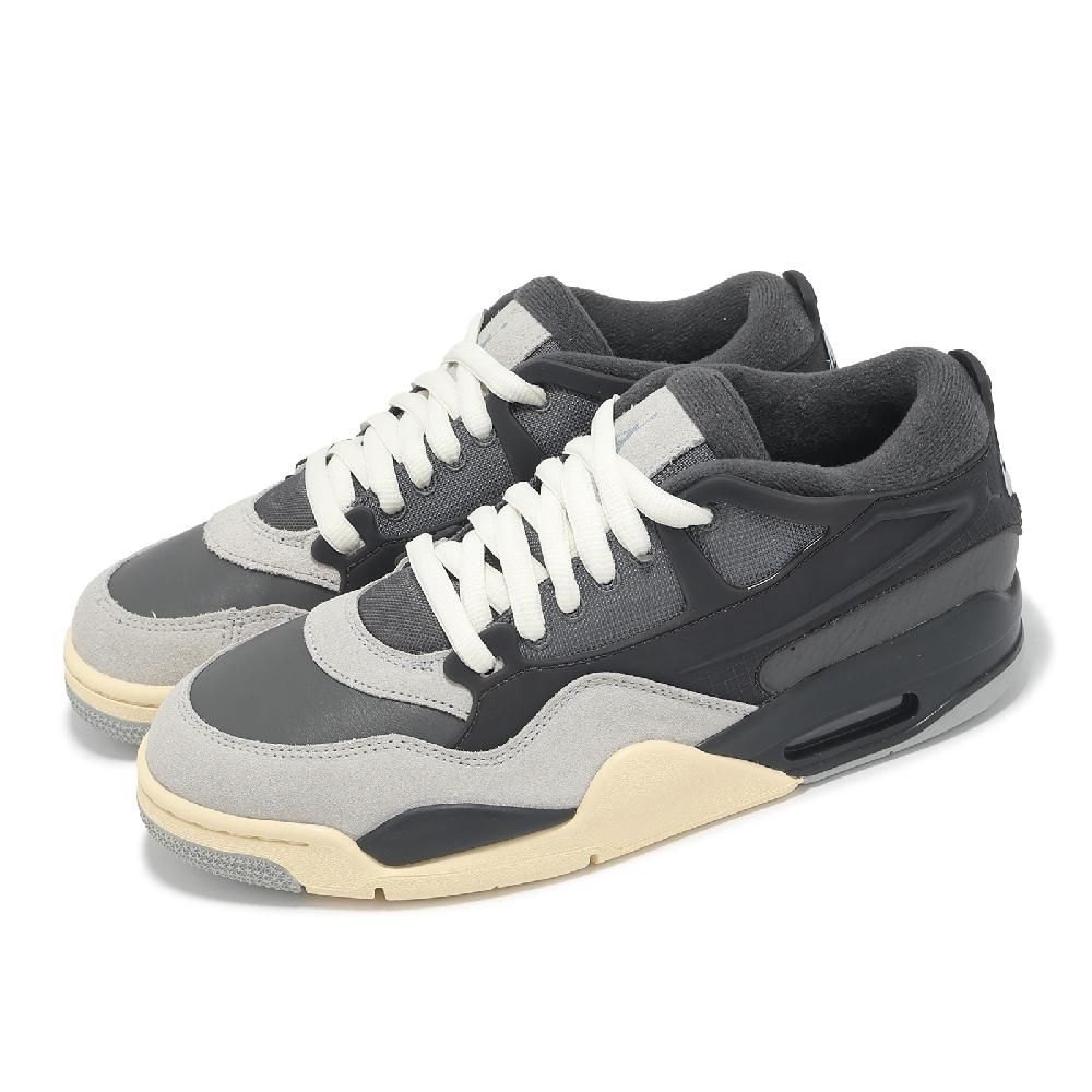 NIKE 耐吉 休閒鞋 Air Jordan 4 RM 男鞋 鐵灰 黑 麂皮 復古 AJ4 FQ7939-002