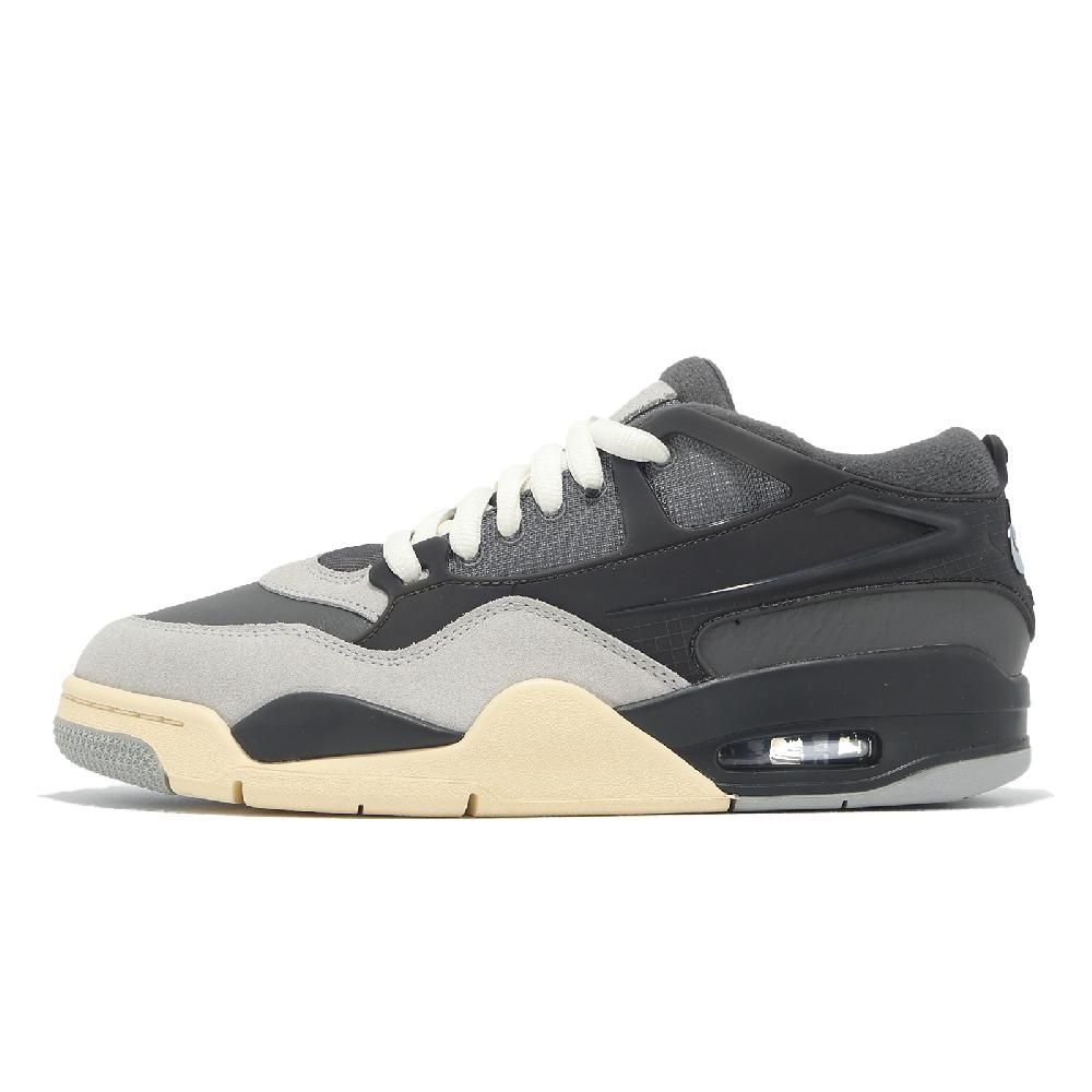 NIKE 耐吉 休閒鞋 Air Jordan 4 RM 男鞋 鐵灰 黑 麂皮 復古 AJ4 FQ7939-002