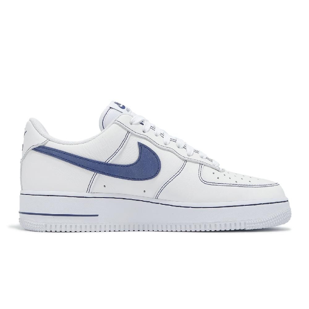 NIKE 耐吉 休閒鞋 Air Force 1 07 LV8 男鞋 女鞋 白 藍 縫線 AF1 HQ2037-100