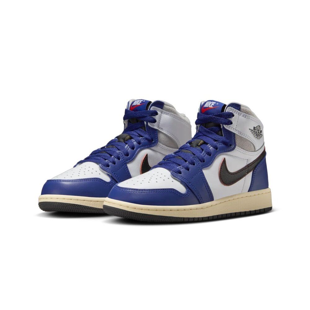 NIKE 耐吉 Nike Air Jordan 1 High OG 皇家深藍 GS AJ1 皮革 舒適 經典 運動鞋 休閒鞋 大童鞋 FD1437-100
