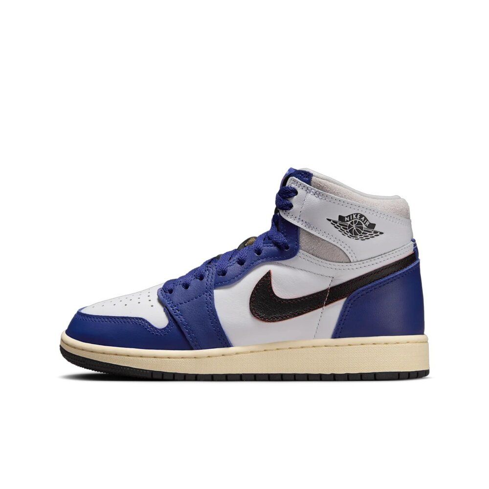 NIKE 耐吉 Nike Air Jordan 1 High OG 皇家深藍 GS AJ1 皮革 舒適 經典 運動鞋 休閒鞋 大童鞋 FD1437-100