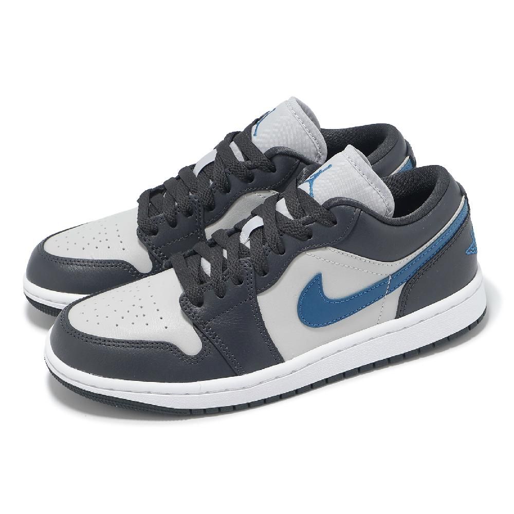 NIKE 耐吉 休閒鞋 Wmns Air Jordan 1 Low 女鞋 男鞋 黑 藍 AJ1 DC0774-040