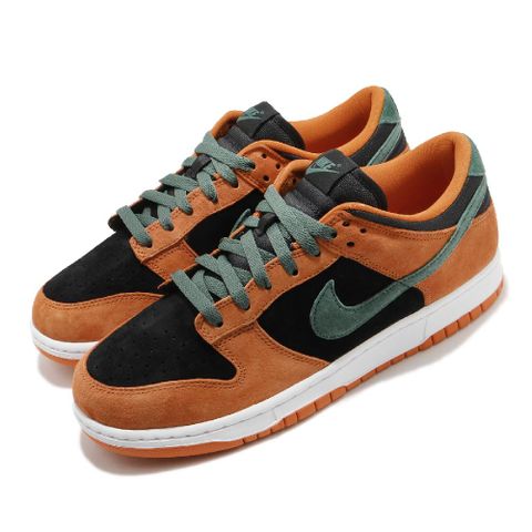 NIKE 耐吉 休閒鞋 Dunk Low SP 男鞋 女鞋 黑橘 Ceramic 醜小鴨 麂皮 情侶鞋 DA1469-001