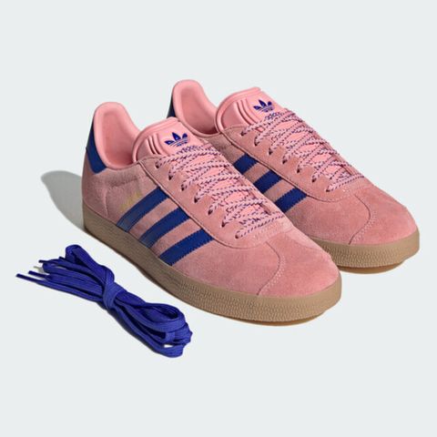 Adidas Gazelle W JH7213 女 運動休閒鞋 麂皮 舒適 粉紅 藍