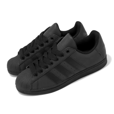 adidas 愛迪達 休閒鞋 Superstar 男鞋 女鞋 黑 皮革 反光 貝殼頭 三葉草 經典 情侶鞋 ID3109