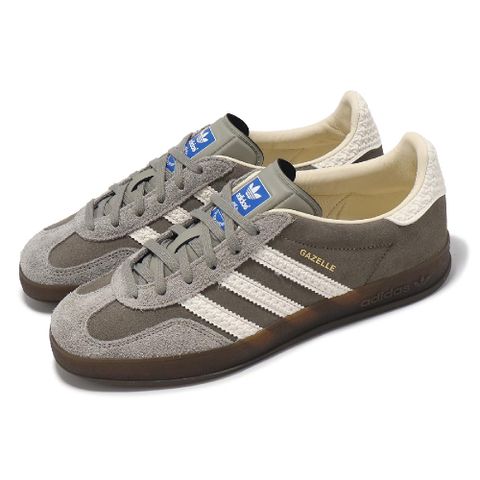 adidas 愛迪達 休閒鞋 Gazelle Indoor 男鞋 女鞋 灰 白 復古 低筒 情侶鞋 IF1807