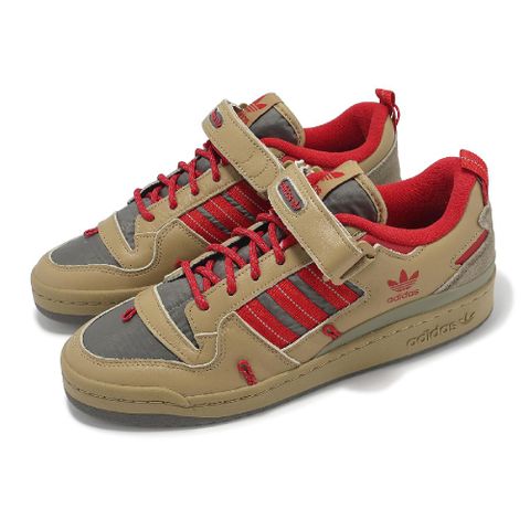 adidas 愛迪達 休閒鞋 Forum 84 Camp Low 男鞋 棕 紅 復古 魔鬼氈 GV6785