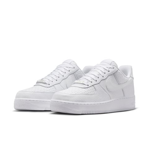 【NIKE】AIR FORCE 1 07 LX 男鞋 休閒鞋 白色 AF1 皮革-HF2893100