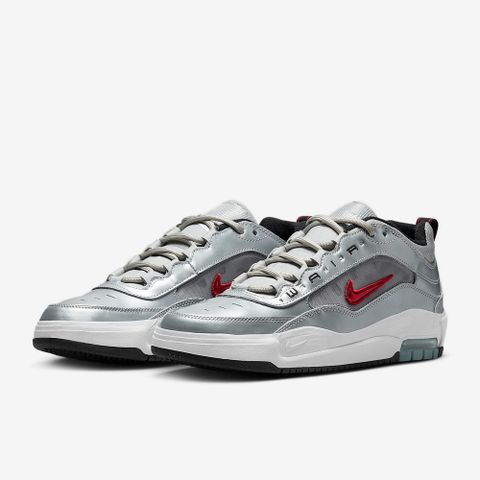 【NIKE】NIKE AIR MAX ISHOD PRM 男鞋 滑板鞋 銀色 紅 金屬-HF3062001