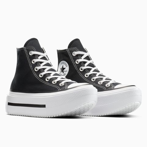 【CONVERSE】CTAS LIFT DOUBLE STACK HI 高筒 休閒鞋 厚底鞋 男鞋 女鞋 黑色-A12975C