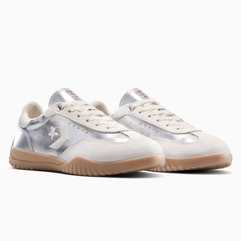 CONVERSE 匡威 RUN STAR TRAINER OX 低筒 流星復古運動鞋 休閒鞋 男鞋 女鞋 米/銀色-A15189C