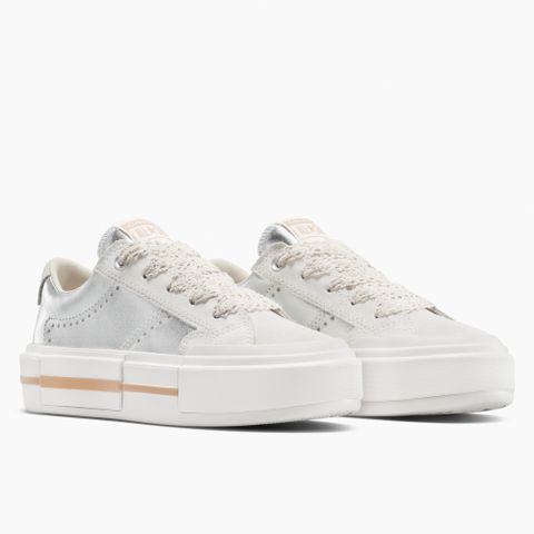 【CONVERSE】CTAS CRUISE OX 低筒 UU鞋 厚底鞋 休閒鞋 男鞋 女鞋 銀白-A15190C