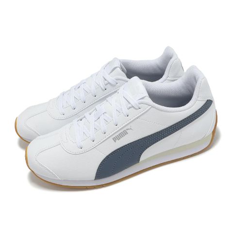 休閒鞋 Turin 3 男鞋 女鞋 白 藍 膠底 復古 皮革 情侶鞋 38303713